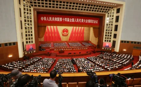 China Sets Its Lowest GDP Target Since 1991 at NPC Opening Session