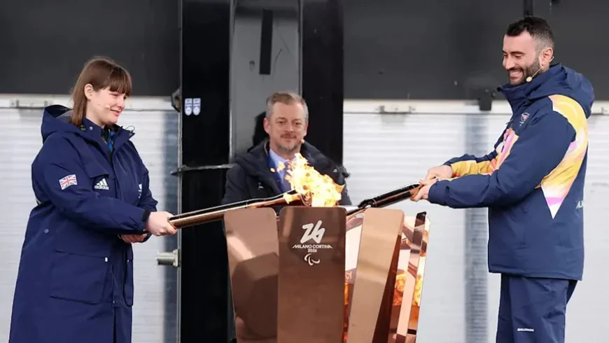 Paralympic Torch Union Ceremony Held in Cortina as Games Approach March 6